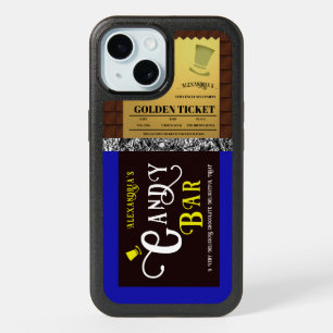 Personalized Candy Bar Golden Ticket  iPhone 15 Case