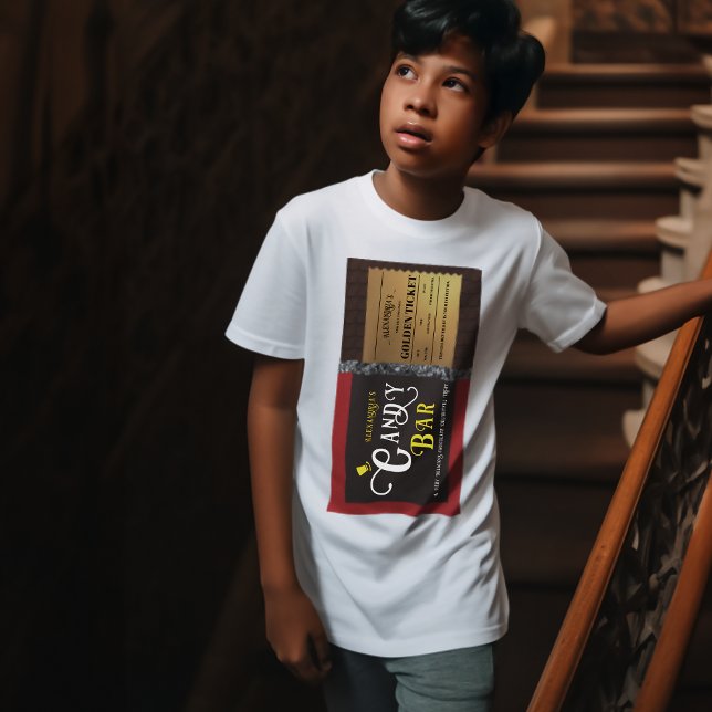 Personalized Candy Bar Golden Ticket T-Shirt (Creator Uploaded)