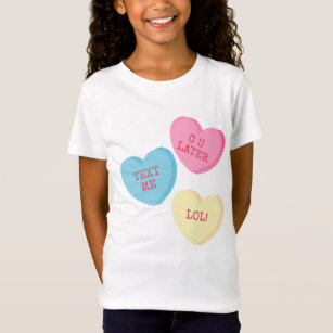 Personalized Candy Heart Valentines Day Shirt