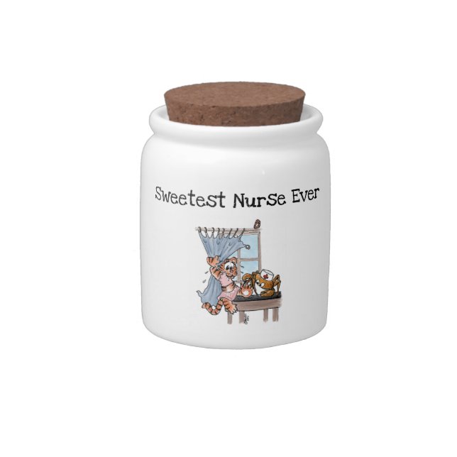 Personalized Candy Jar for the Sweetest Nurse (Right)