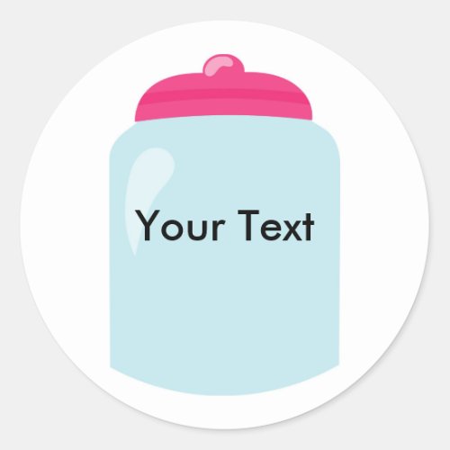 Personalized Candy Jar Sticker