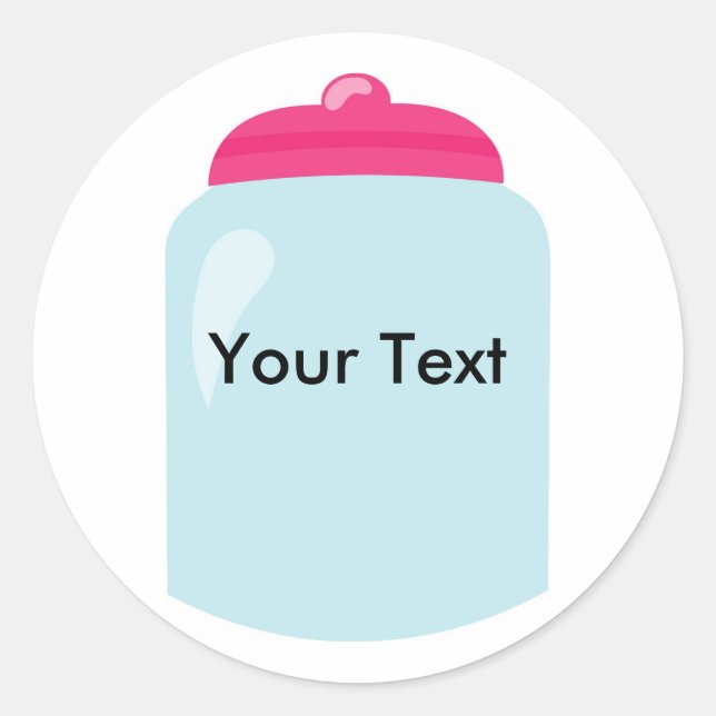 Personalized Candy Jar Sticker (Front)