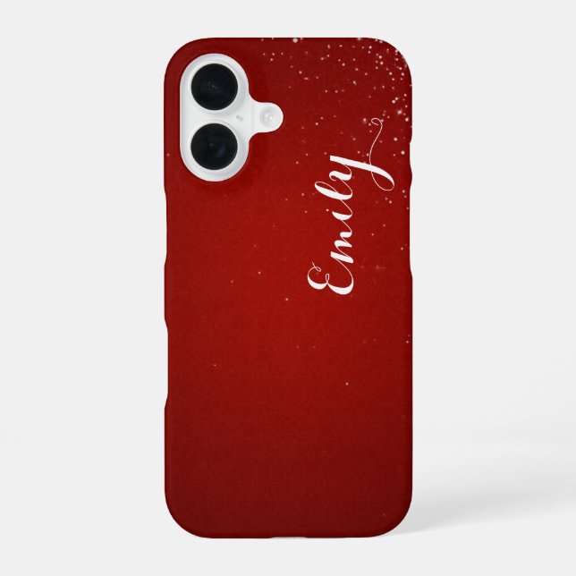 Personalized Candy Red Diamond - Barely There Iphone Case (Back)