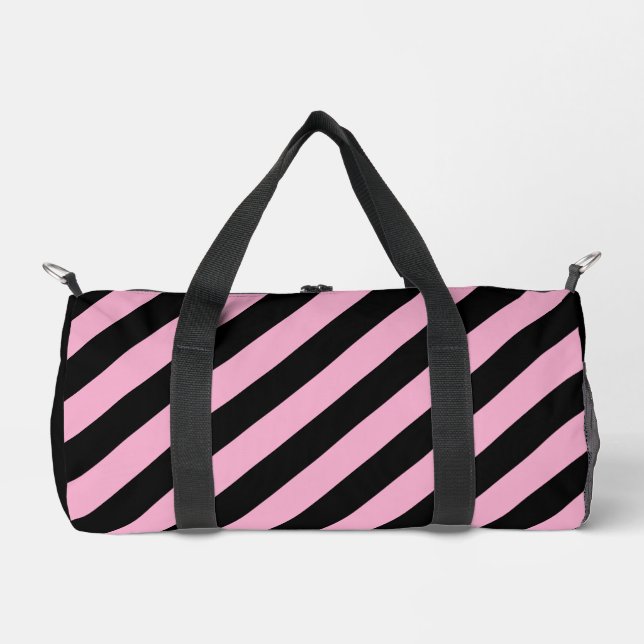 Personalized Candy Stripe Duffle Bag (Front)