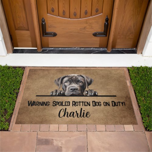 Personalized Cane Corso Dog Doormat