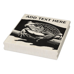 Personalized Cane Toad - Wood Art Stamp