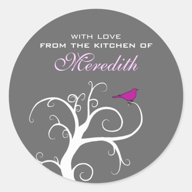 Personalized canning, baking, jam stickers (Front)