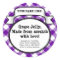 Personalized Canning Jar/Lid Label, Purple Gingham