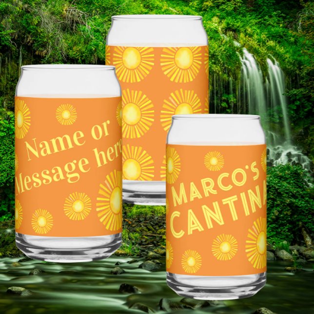 Personalized Cantina  Can Glass (Personalized or plain)