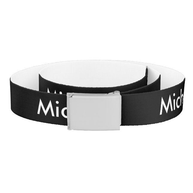 Personalized canvas belt | Add name or monogram (Coil)