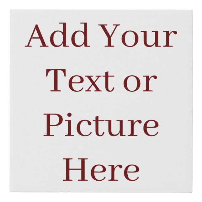 Personalized Canvas Print Add your design or photo (Front)