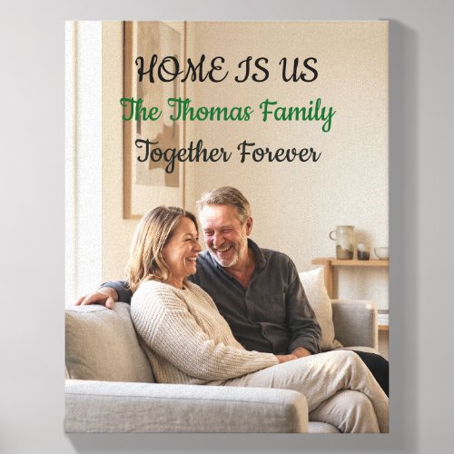 Personalized Canvas Print Custom Family Decor Photo Tile
