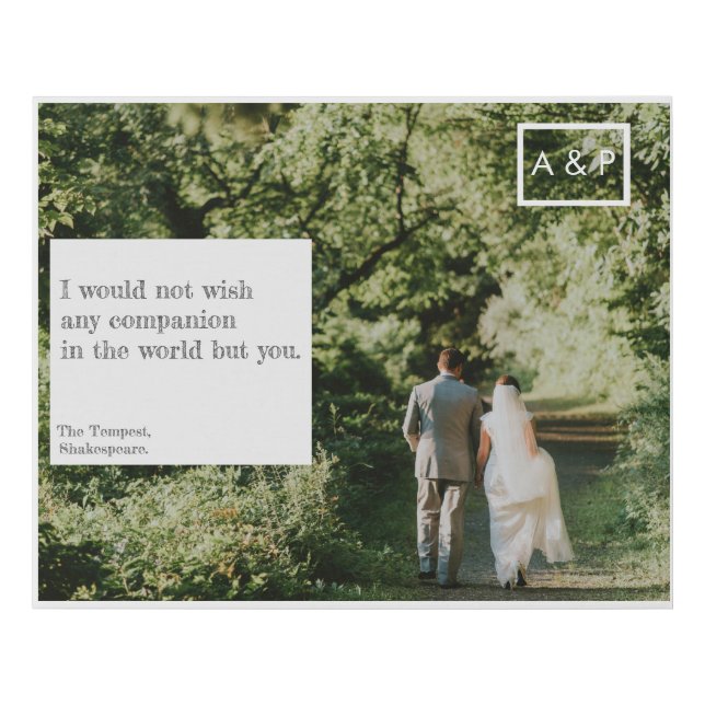 Personalized Canvas Wedding Anniversary Quote (Front)