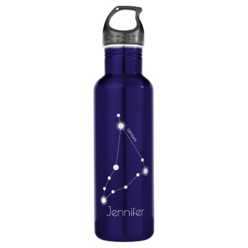 Personalized Capricorn Zodiac Constellation Stainless Steel Water Bottle