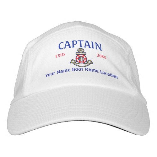 Personalized Captain First Mate Crew or Skipper Hat Personalized Captain First Mate Crew or Skipper Hat