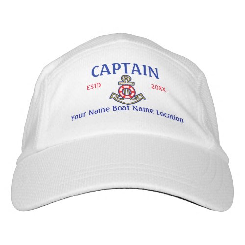 Personalized Captain First Mate Crew or Skipper Hat