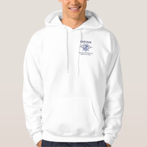 Personalized Captain First Mate Skipper Crew Hoodie