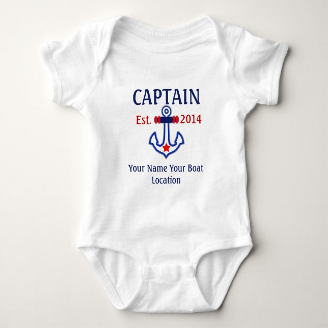 Personalized Captain First Mate Skipper Gear T-Shirt (Front)