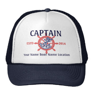 Personalized Captain First Mate Skipper Your Hat