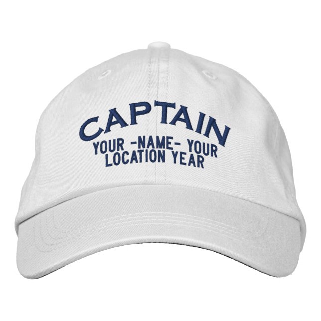 Personalized Captain Hat (Front)