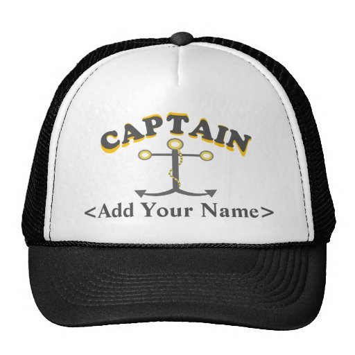 Personalized Captain Hat | Zazzle