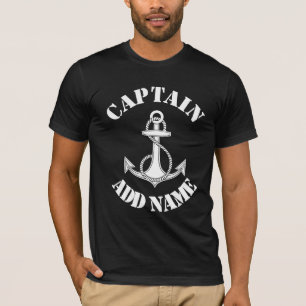 Personalized captain name anchor T-Shirt