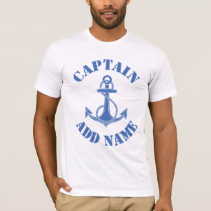Personalized captain name anchor T-Shirt