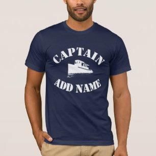 Personalized captain name boat T-Shirt