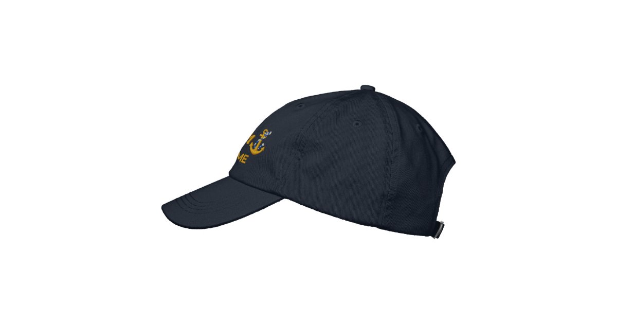 custom printed baseball caps uk personalized captain rope anchor name golden embroidered cap no minimum etsy custom printed baseball caps uk personalized captain rope anchor name golden embroidered cap no minimum etsy