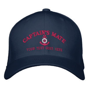 Personalized Captain's Mate Boat Name Your Name Embroidered Baseball Hat
