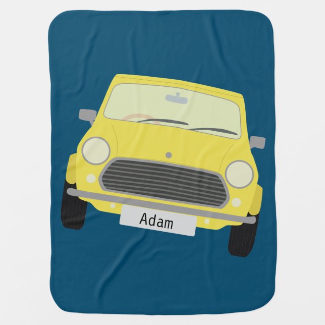 Personalized Car Baby Blanket (Front)
