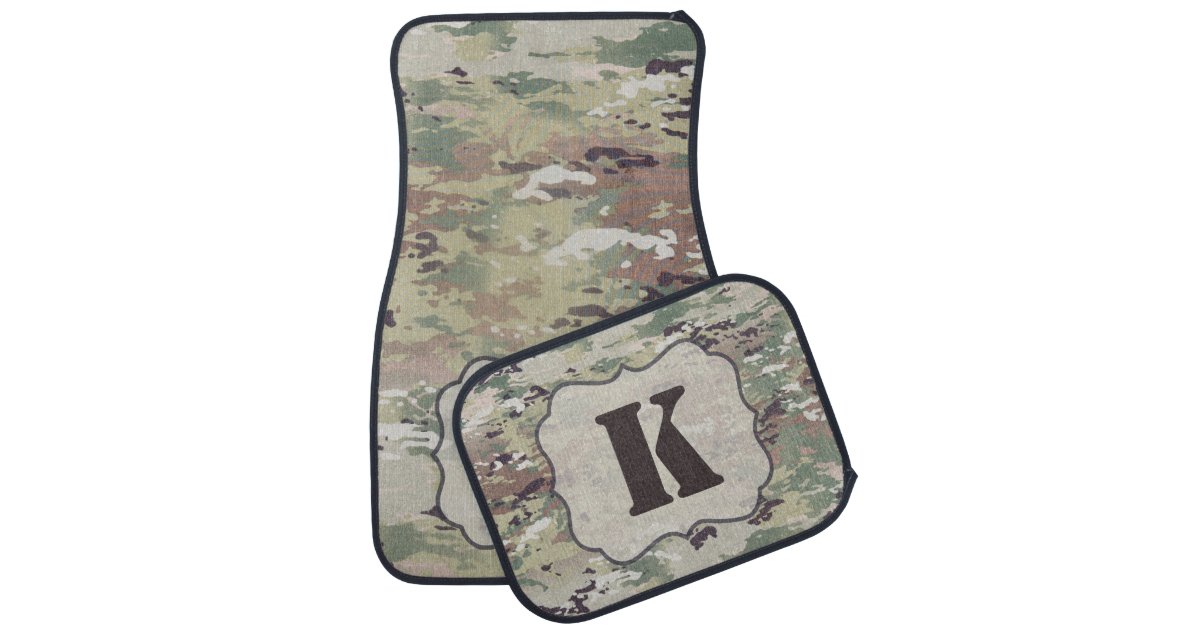 Personalized Car Floor Mats Army Ocp Camo Uniform Zazzle Com