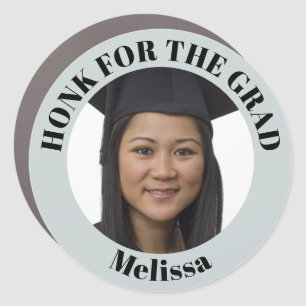 Personalized Car Parade Photo School Graduation Magnet