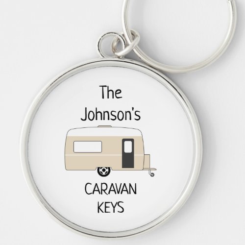 Personalized Caravan Keys name Keychain