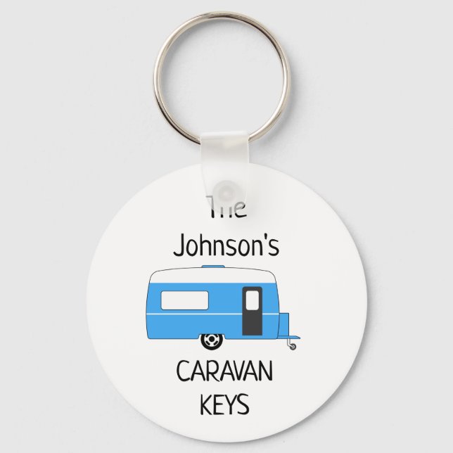 Personalized Caravan Keys name Keychain (Front)