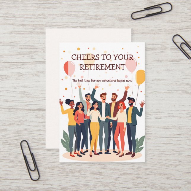 Personalized Card – Farewell Colleagues (Front/Back In Situ)