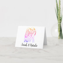 Personalized Card for Queer Couple