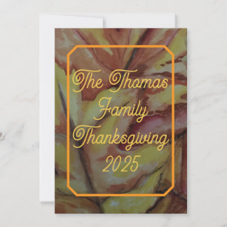 Personalized Card Thanksgiving - Digital Option