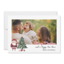 Personalized card with Christmas tree
