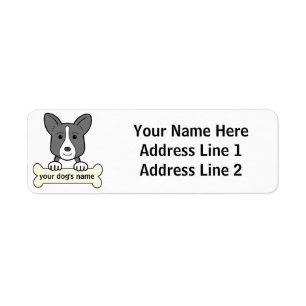 Personalized Cardigan Welsh Corgi Label