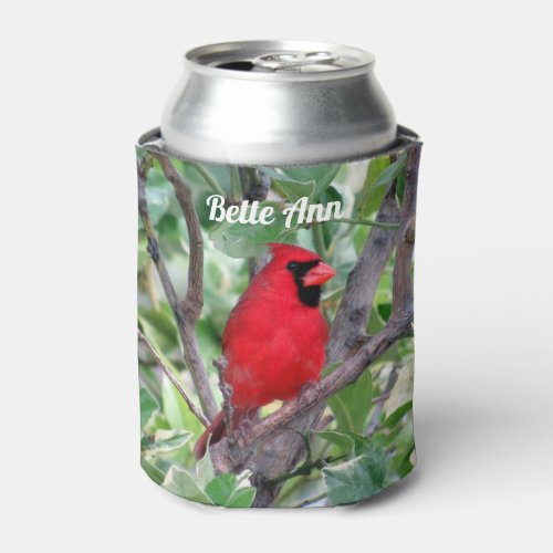 Personalized Cardinal _ Backyard Bird Can Cooler