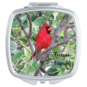 Personalized Cardinal Compact Mirror