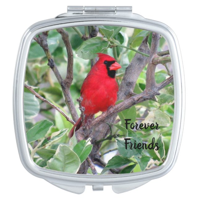 Personalized Cardinal Compact Mirror (Front)