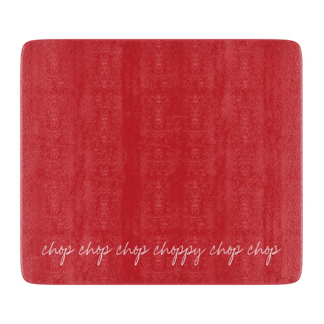 Personalized Cardinal Red Cutting Board (Front)