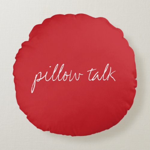 Personalized Cardinal Red Round Pillow