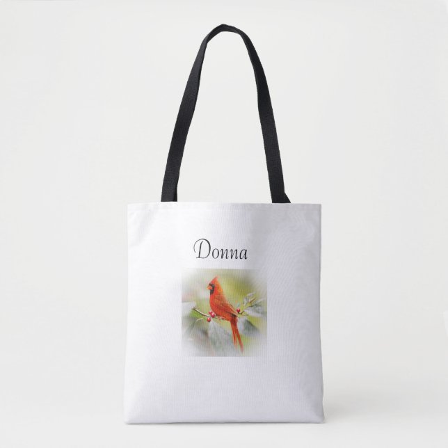 Personalized Cardinal Tote Bag (Front)