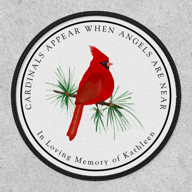 Personalized Cardinals Appear When Angels Are Near Patch (Front)