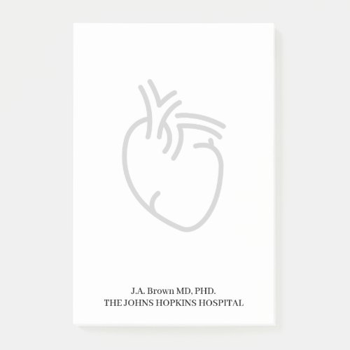 Personalized cardiologist notes with elegant heart