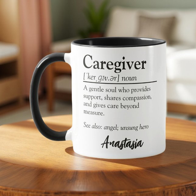 Personalized Caregiver Definition Appreciation Mug (Creator Uploaded)