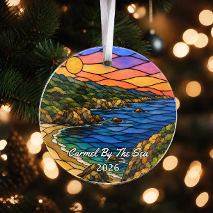 Personalized Carmel By The Sea Acrylic Ornament, C Ornament